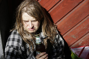 Dagmar Janssen als Obdachlose Silvia Hummel 
