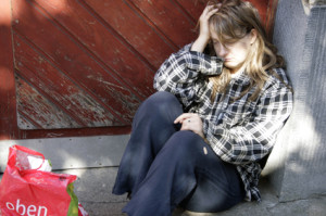 Dagmar Janssen als Obdachlose in Giftcoctail
